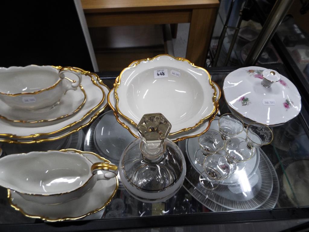 A Mitterteich Bavarian service comprising plates, bowls, cups, tureens, - Image 3 of 5