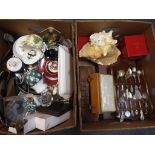 A mixed lot to include ceramics, plated ware,