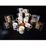 Wombles - a collection of sixteen Wombles themed ceramic mugs,