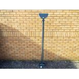 A good quality metal standard lamp, measuring approximately 187 cm [H].