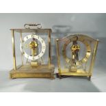 Two West German Kundo electronic mantel clocks.