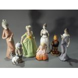 A good mixed lot of ceramics to include Coalport figurine,