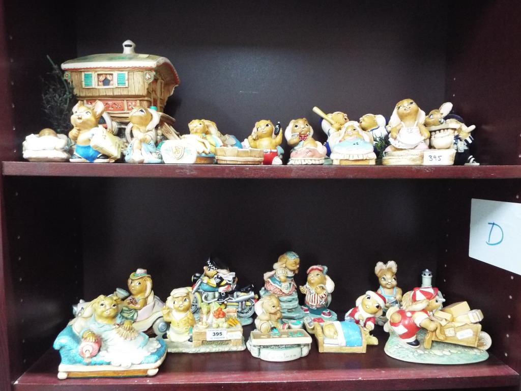 A large quantity of Pendelfin figurines,