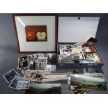 A collection of postcards, photographs and similar to include family photos,
