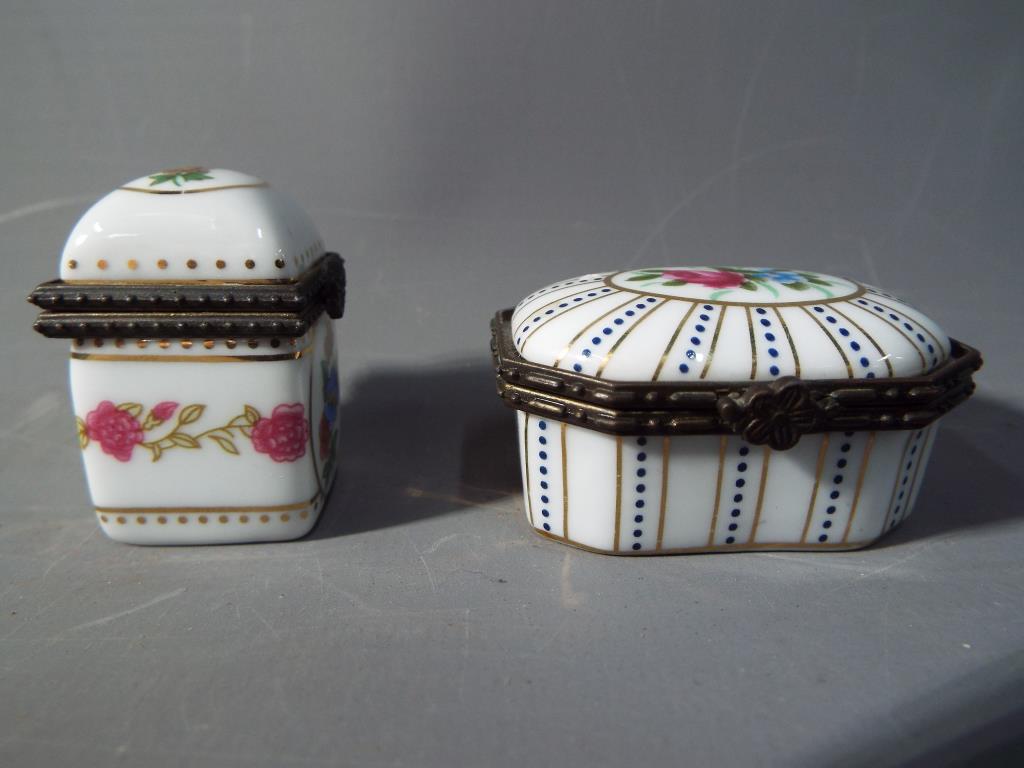 Two ceramic and enamel snuff boxes. - Image 2 of 2