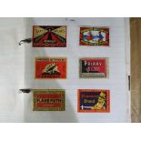 A book containing British and foreign matchbox labels.