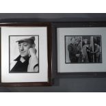 Two black and white signed photographs, one of Alec Guinness and the other of Janet Leigh,
