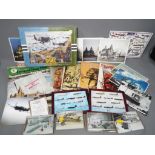 Aeronautics - a collective lot of aeroplane related items to include two sets of pin badges,