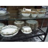 A quantity of Keeling & Co Losol Ware dinner wares comprising plates, tureens,
