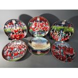 Liverpool F.C - Six Danbury Mint collector plates relating to Liverpool Football Club.