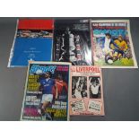 Football programmes comprising FA Cup Final Replay 1993 Arsenal v Sheffield Wednesday,
