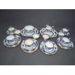 Staffordshire Ceramics - 38 pieces of ceramic tableware decorated in an Oriental pattern,