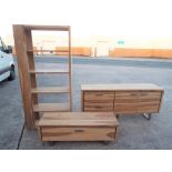 Xooon - three pieces of furniture by Xooon to include a sideboard approx 76cm x 175cm x 42cm,
