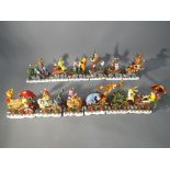 Two Danbury Mint Disney Christmas decoration sets to include Winnie the Pooh Christmas Train and