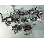 A collection of fishing reels to include Shakespeare Salt, Fladen Charter Surf 7000,
