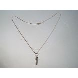 A silver necklace decorated in the Charles Rennie Mackintosh design This lot must be paid for and