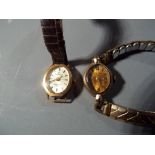 Two 9ct gold cased lady's wristwatches, stamped .375, to include a Sovereign and a Talis.