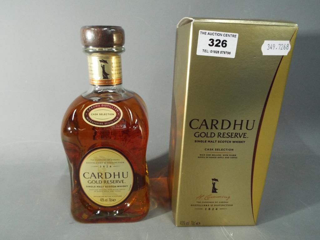 A bottle of Cardhu Gold Reserve single Malt Scotch whisky, cask selection, 70cl,