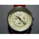 Rotary - a gentleman's multiple dial Rotary Chrono Speed wristwatch with leather strap,