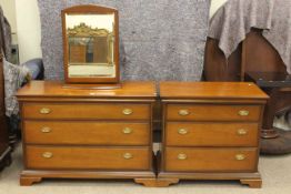 Stag three drawer dressing table and chest