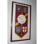 Framed picture of North Eastern Trade Banner