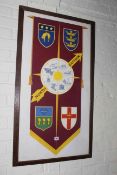 Framed picture of North Eastern Trade Banner