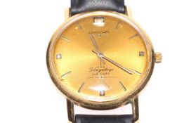 Longines Gents 18 carat gold Flagship automatic watch,