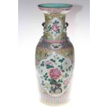 Large Chinese famille rose vase,