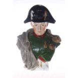 Continental porcelain Napoleon bust