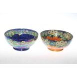 Two Maling floral decorated bowls