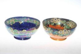 Two Maling floral decorated bowls