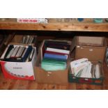 Five boxes of stamps, albums and first day covers,