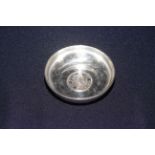 Silver coin dish,