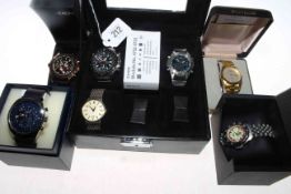 Collection of seven gents watches,