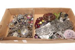 Box of costume jewellery