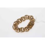 14 carat gold chain link bracelet