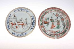 Two Chinese plates,