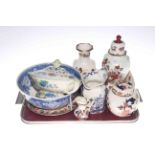 Collection of Masons china including vases, ginger jar,