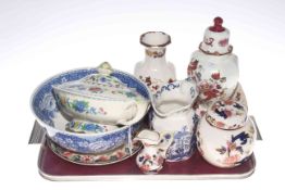 Collection of Masons china including vases, ginger jar,