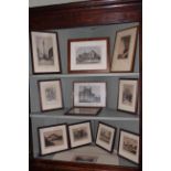 Collection of twelve various engravings including local scenes by Neil Cameron