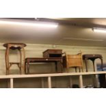 Occasional table, telephone seat, commode stool,