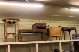 Occasional table, telephone seat, commode stool,