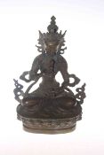 Bronze Hindu/Oriental goddess,