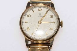 Gents Tudor 9 carat gold wristwatch