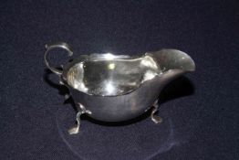 Silver sauce pot by Martin and Hall,