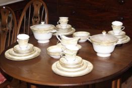 Wedgwood ivory Agincourt fifty six piece tea and dinner service