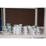 Royal Worcester 'Raonoke' coffee set and Aynsley,