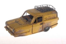 Tin plate toy car, Reliant Regal Van,