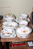 Collection of Royal Worcester Evesham tableware