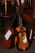 Two acoustic and Electro acoustic guitars (3)